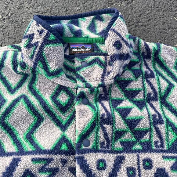 Vintage Y2K Patagonia Synchilla Fleece Snap-T Pullover Sweatshirt - Picture 3 of 8